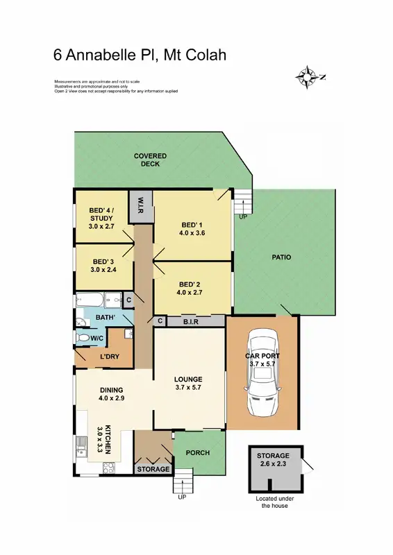 Floorplan of Homely house listing, 6 Annabelle Place, Mount Colah NSW 2079