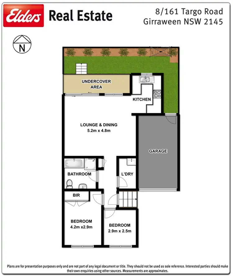 Floorplan of Homely townhouse listing, 8/161 Targo Road, Girraween NSW 2145