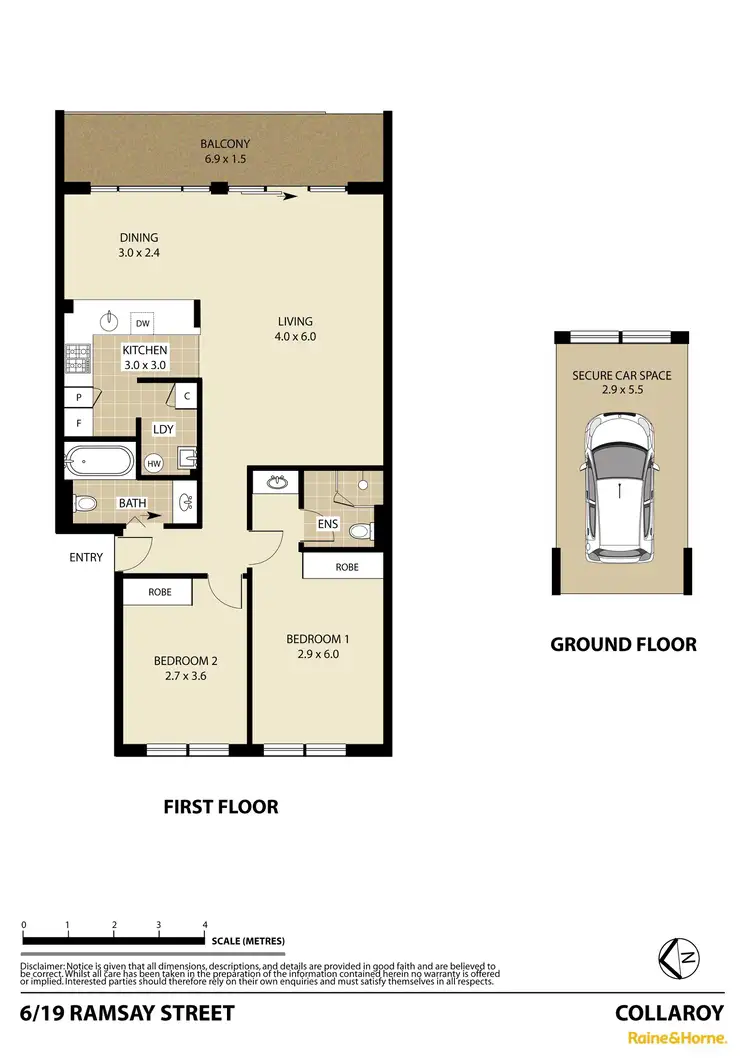 Floorplan of Homely unit listing, 6/19 Ramsay Street, Collaroy NSW 2097