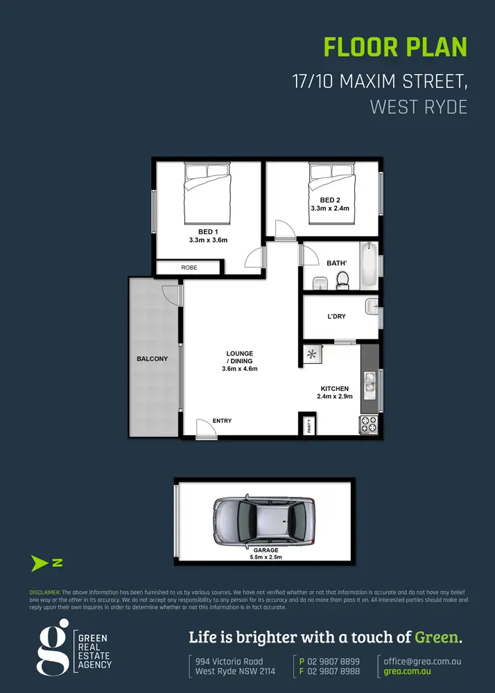 Floorplan of Homely unit listing, 17/10 Maxim Street, West Ryde NSW 2114