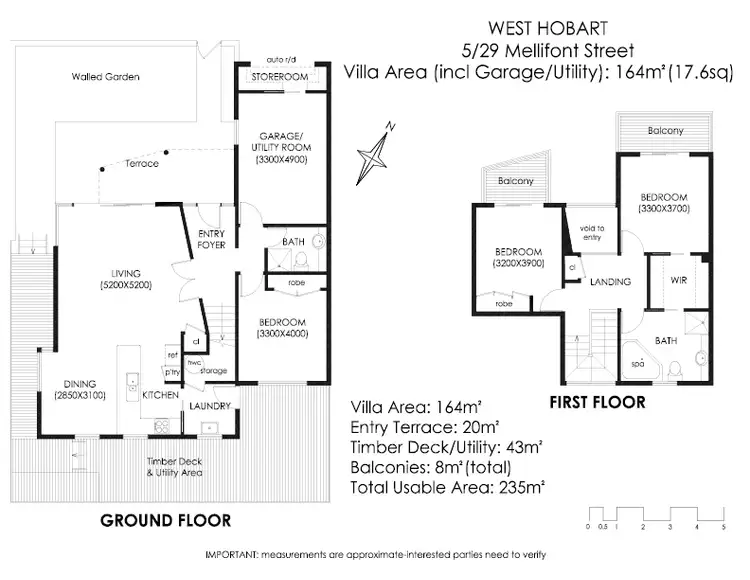 Floorplan of Homely house listing, 5/29a Mellifont Street, West Hobart TAS 7000