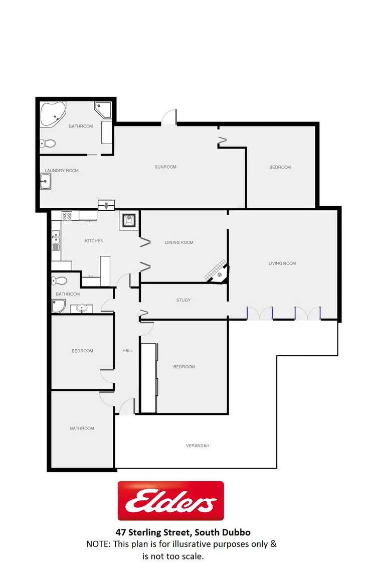 Floorplan of Homely house listing, 47 Sterling Street, Dubbo NSW 2830