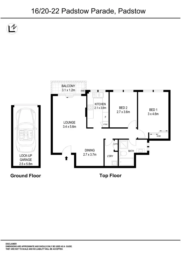 Floorplan of Homely unit listing, 16/20-22 Padstow Parade, Padstow NSW 2211