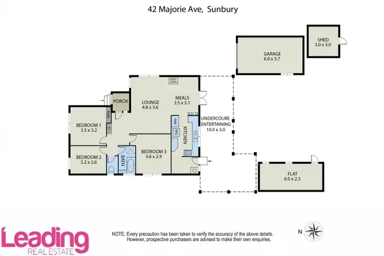 Floorplan of Homely house listing, 42 Marjorie Avenue, Sunbury VIC 3429