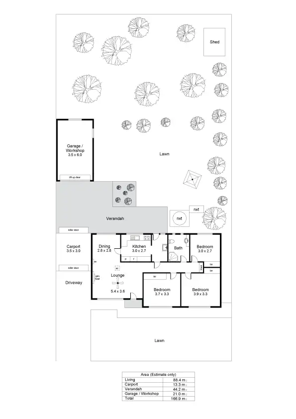 Floorplan of Homely house listing, 38 John Street, Flinders Park SA 5025