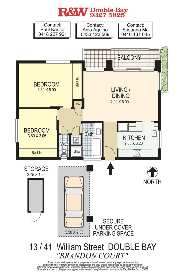 Floorplan of Homely apartment listing, 13/41 William Street, Double Bay NSW 2028
