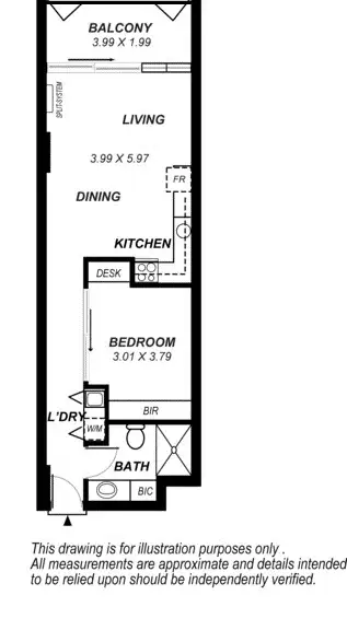 Floorplan of Homely house listing, 212, 185 Morphett Street, Adelaide SA 5000