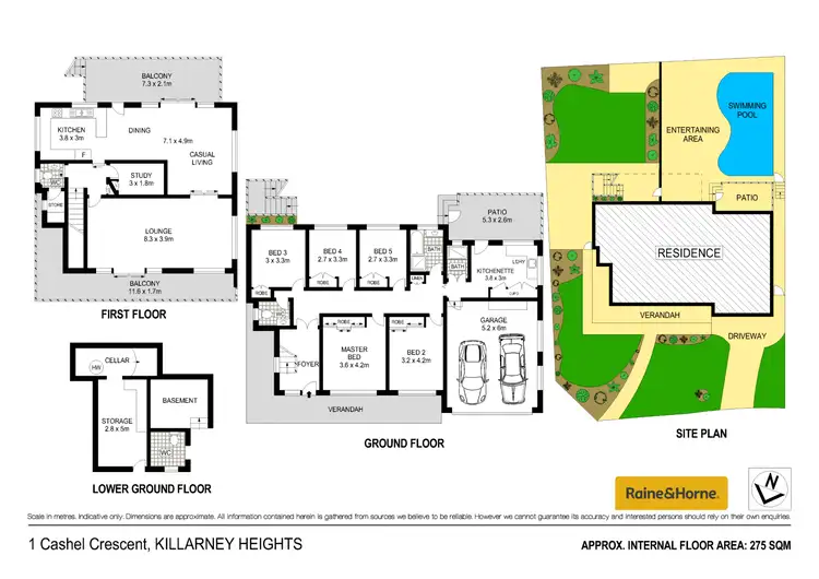 Floorplan of Homely house listing, 1 Cashel Crescent, Killarney Heights NSW 2087