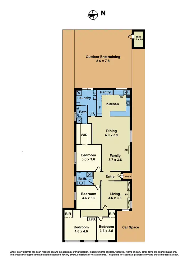 Floorplan of Homely house listing, 12 Williamstown Road, Kingsville VIC 3012