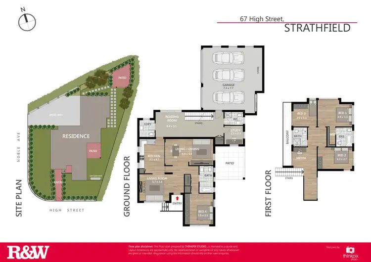 Floorplan of Homely house listing, 67 HIGH STREET, Strathfield NSW 2135
