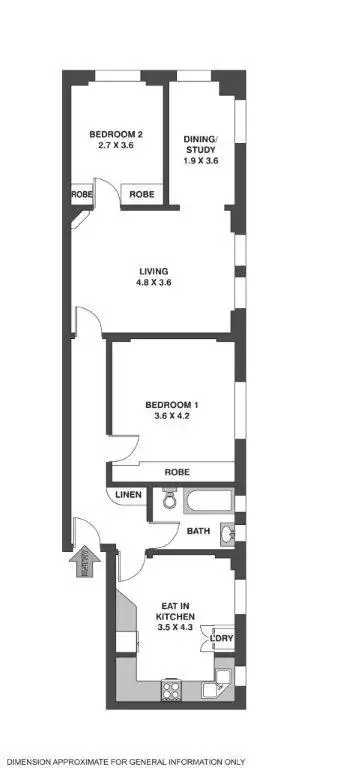 Floorplan of Homely apartment listing, 2/94A Birriga Road, Bellevue Hill NSW 2023