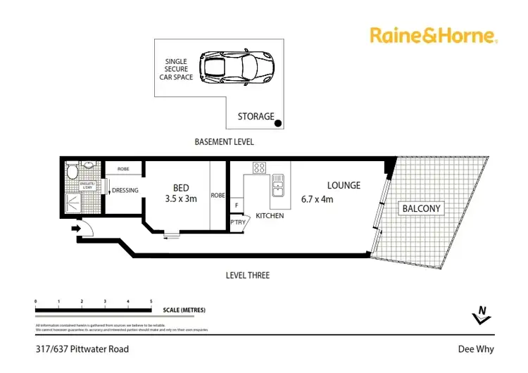 Floorplan of Homely unit listing, 317/637 Pittwater Road, Dee Why NSW 2099
