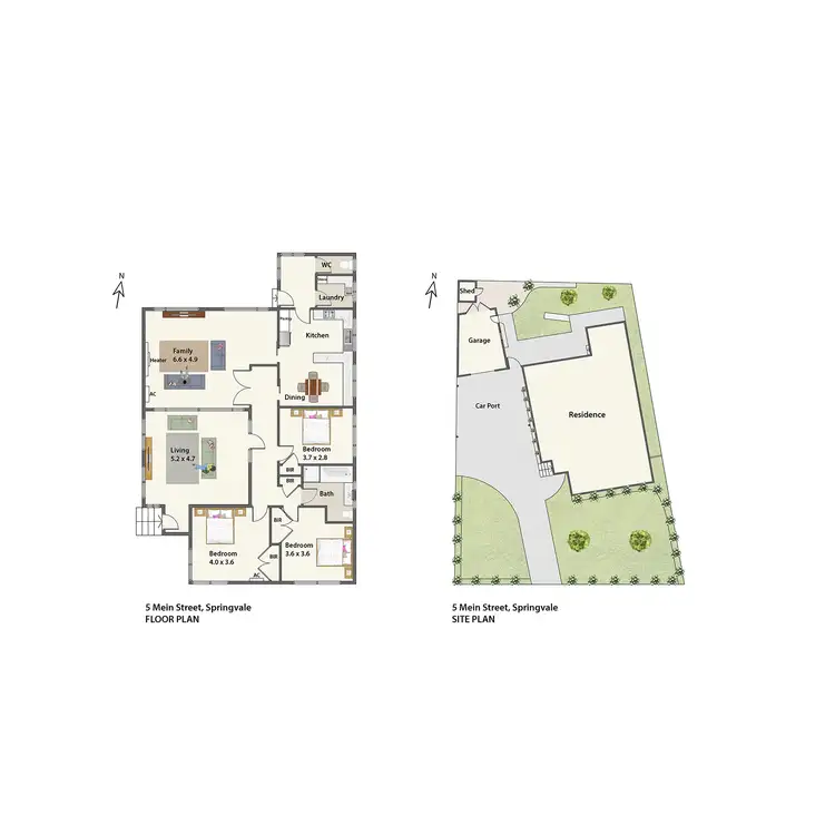 Floorplan of Homely house listing, 5 Mein Street, Springvale VIC 3171