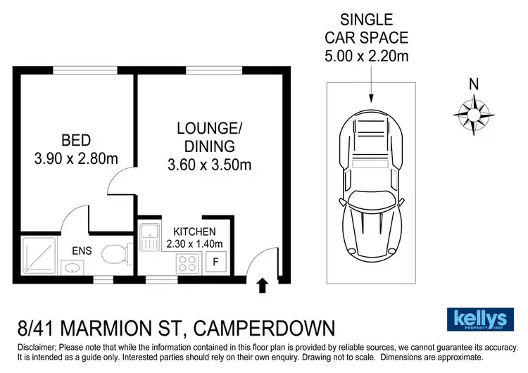 Floorplan of Homely apartment listing, 8/41 Marmion Street, Camperdown NSW 2050