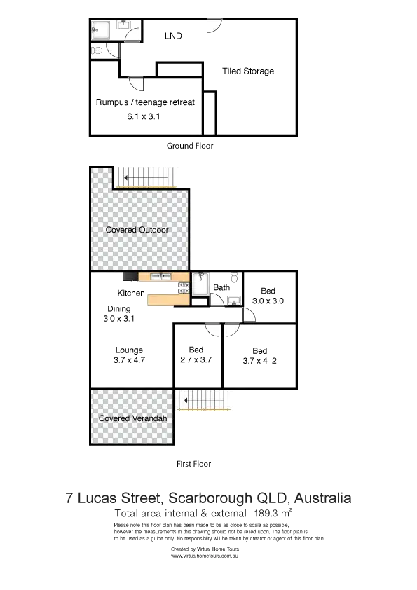 Floorplan of Homely house listing, 7 Lucas Street, Scarborough QLD 4020