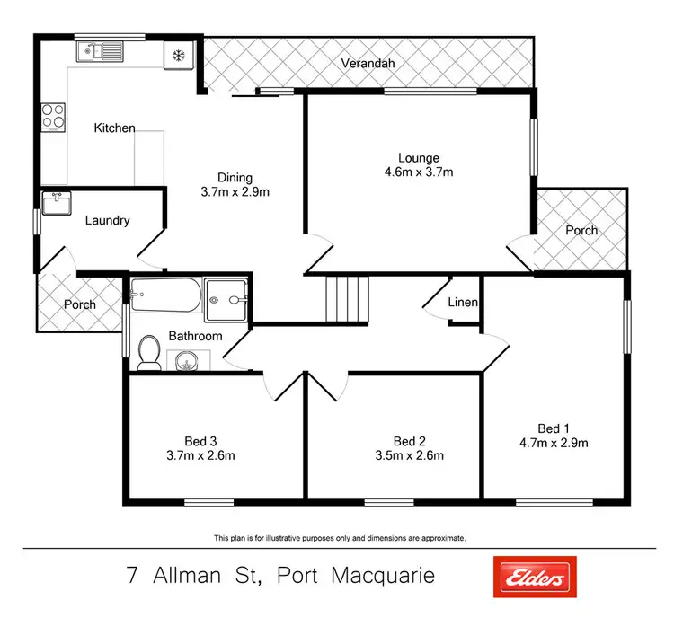 Floorplan of Homely house listing, 7 Allman Street, Port Macquarie NSW 2444