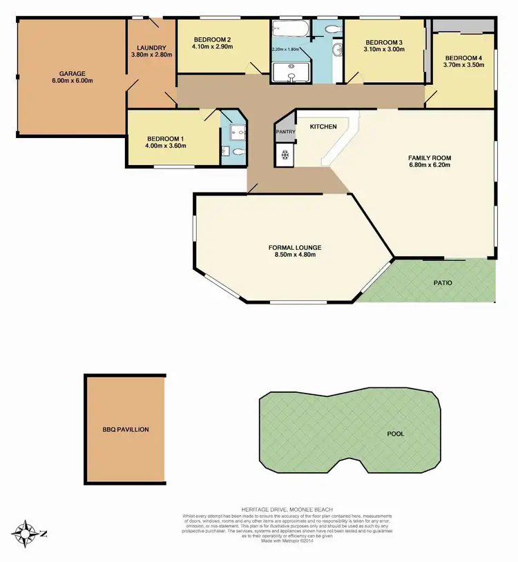 Floorplan of Homely house listing, 122 Heritage Drive, Moonee Beach NSW 2450