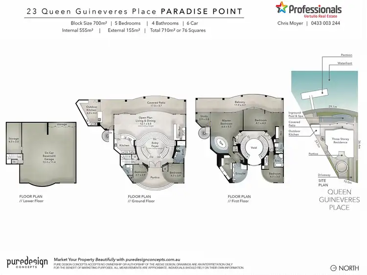 Floorplan of Homely house listing, 23 Queen Guineveres Place, Sovereign Islands QLD 4216