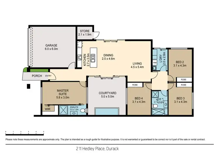 Floorplan of Homely unit listing, 2/11 Hedley Place, Durack NT 830