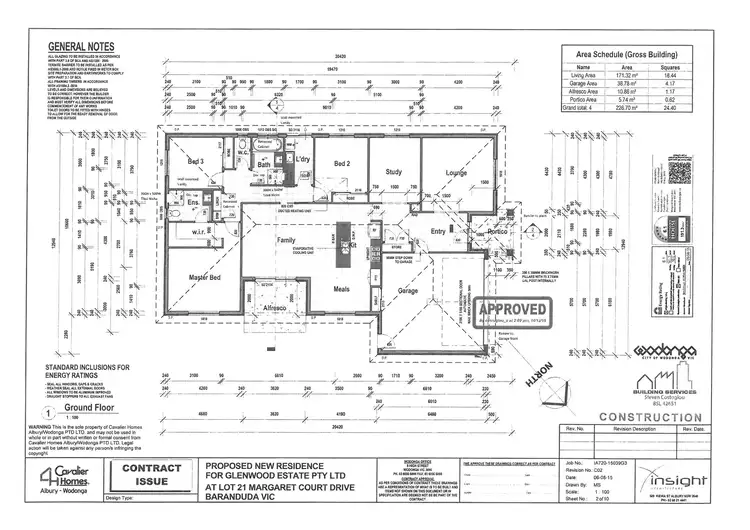 Floorplan of Homely house listing, 69 Margaret Court Drive, Baranduda VIC 3691