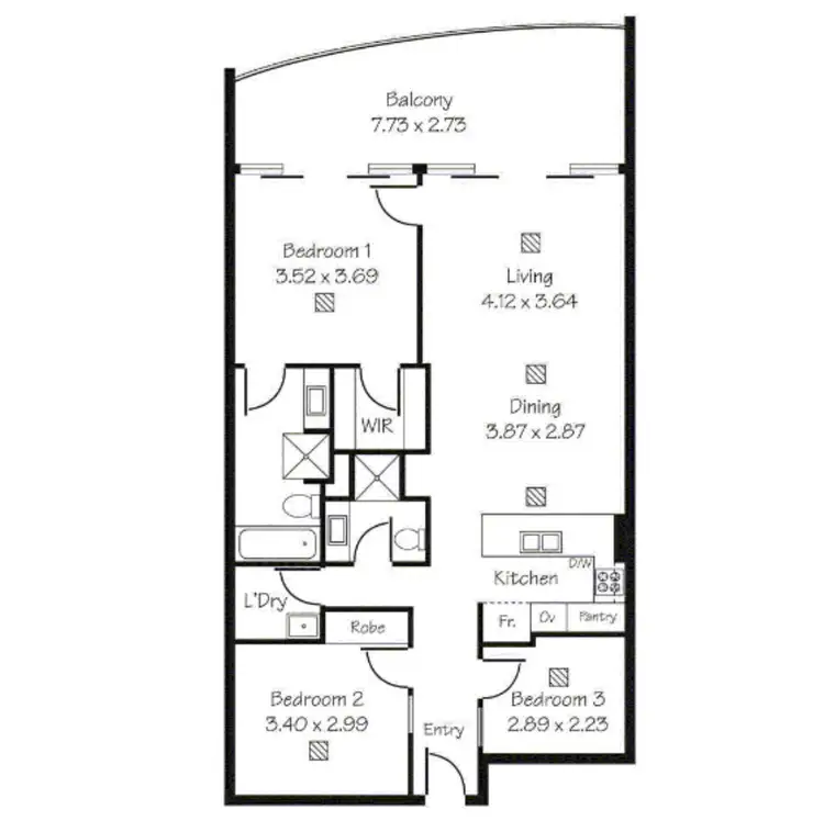 Floorplan of Homely apartment listing, 5 /155 Brebner Drive, West Lakes SA 5021