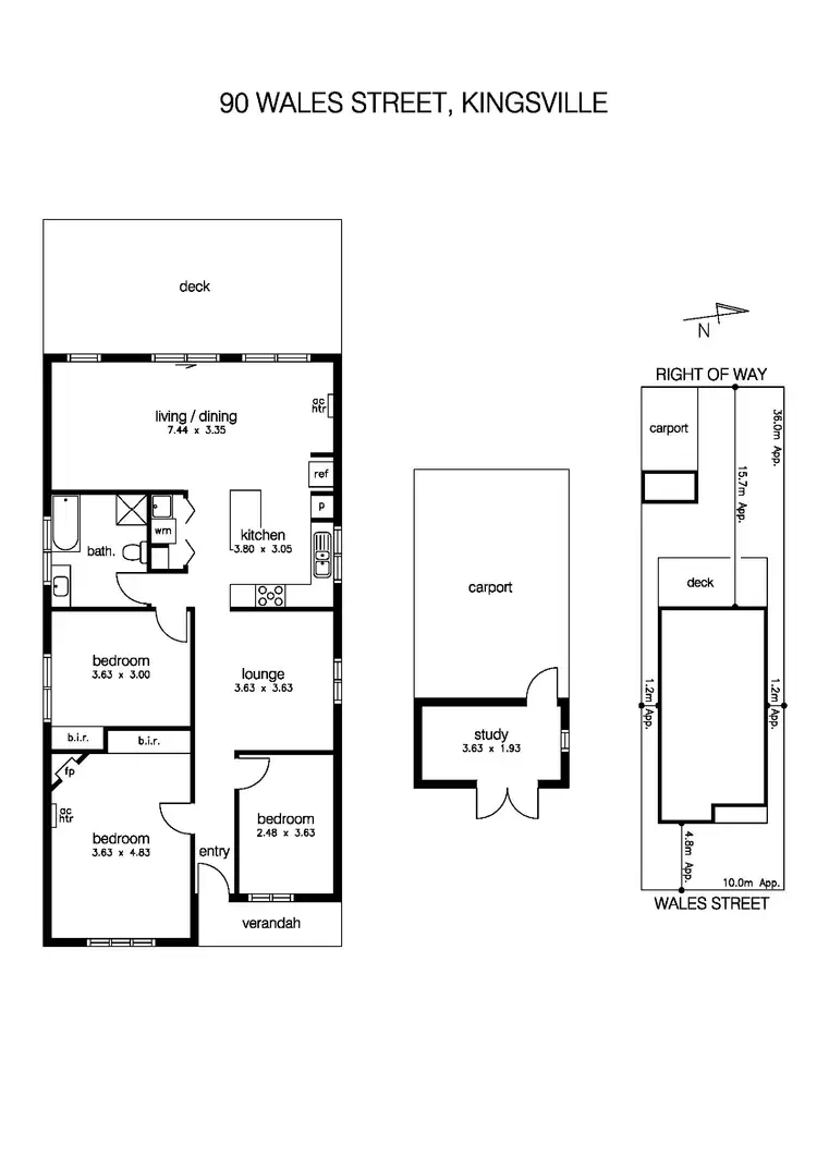 Floorplan of Homely house listing, 90 Wales Street, Kingsville VIC 3012