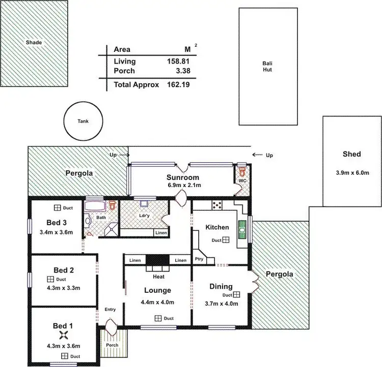 Floorplan of Homely house listing, 69 Fennescey Road, Concordia SA 5118