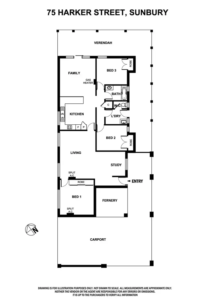 Floorplan of Homely house listing, 75 Harker Street, Sunbury VIC 3429