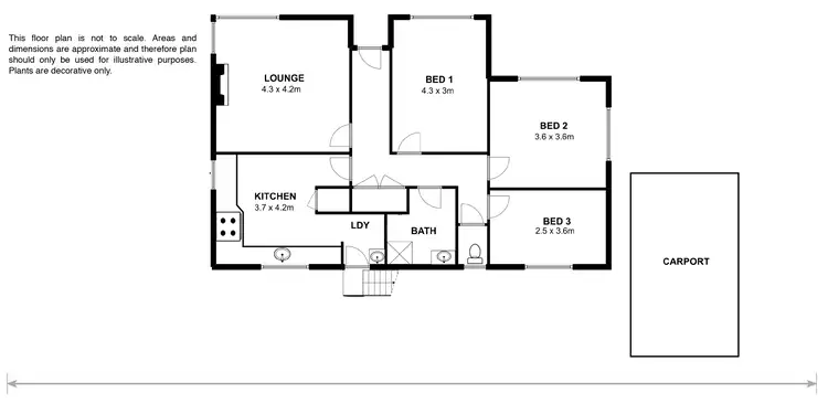 Floorplan of Homely house listing, 8 Allunga Road, Chigwell TAS 7011