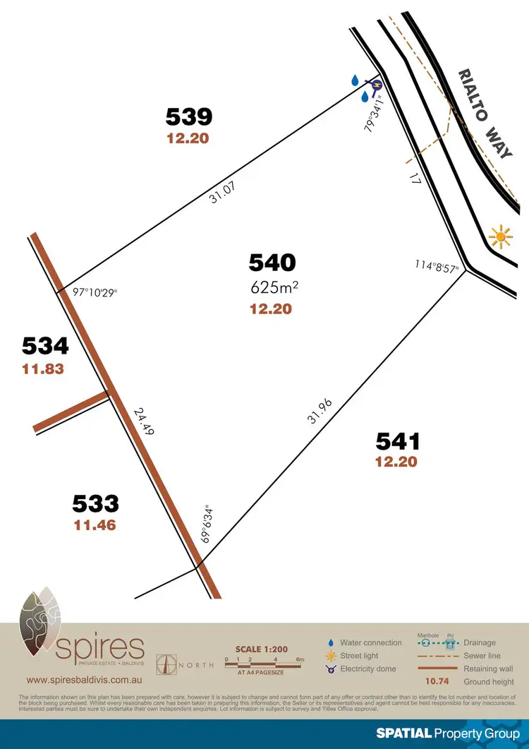 Floorplan of Homely land listing, Lot 540 Rialto Way, Baldivis WA 6171