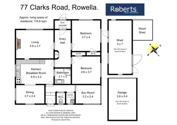 Floorplan of Homely house listing, 77 Clarks Road, Rowella TAS 7270