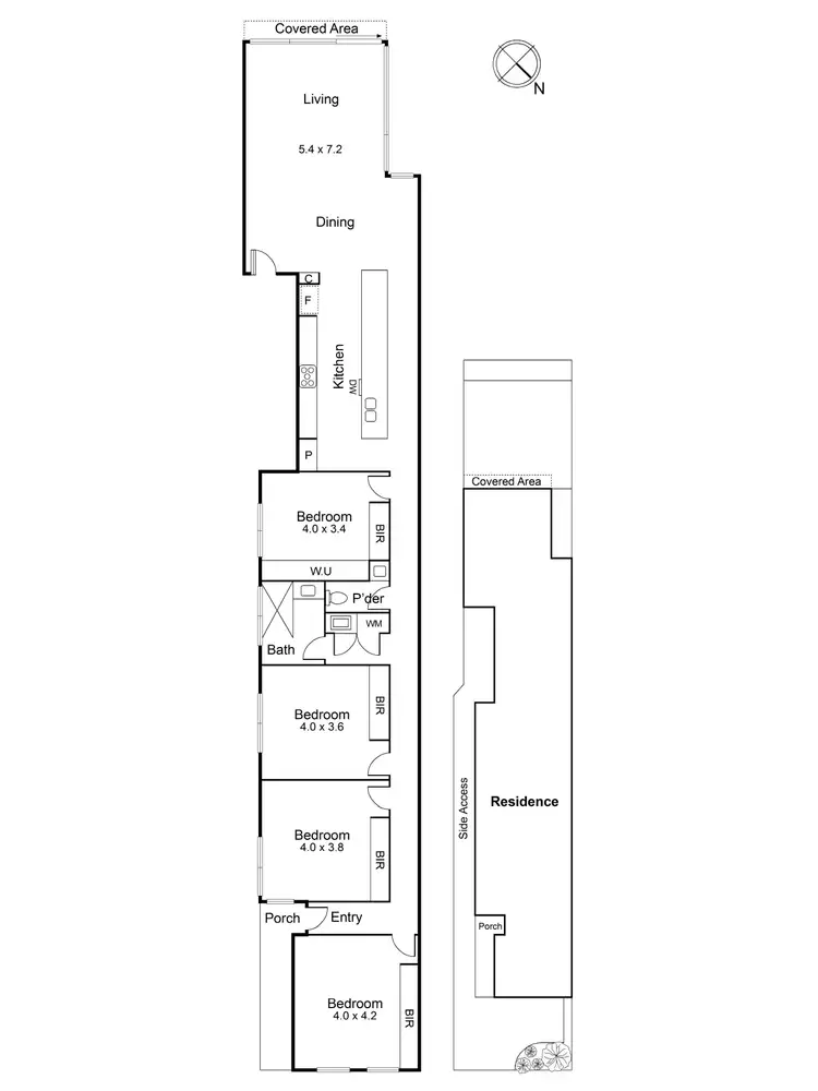 Floorplan of Homely house listing, 53 Munro Street, Ascot Vale VIC 3032