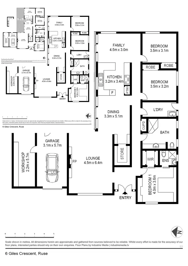 Floorplan of Homely house listing, 6 Giles Crescent, Ruse NSW 2560
