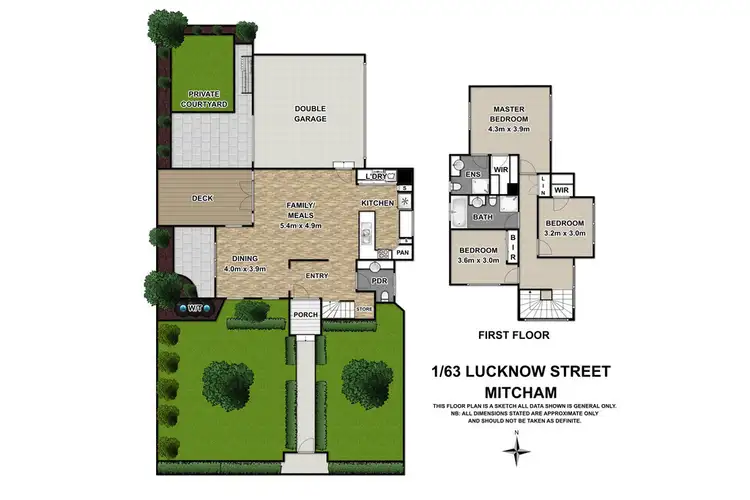 Floorplan of Homely townhouse listing, 1/63 Lucknow Street, Mitcham VIC 3132