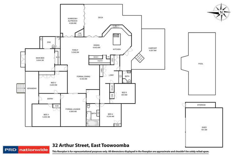Floorplan of Homely house listing, 32 Arthur Street, East Toowoomba QLD 4350