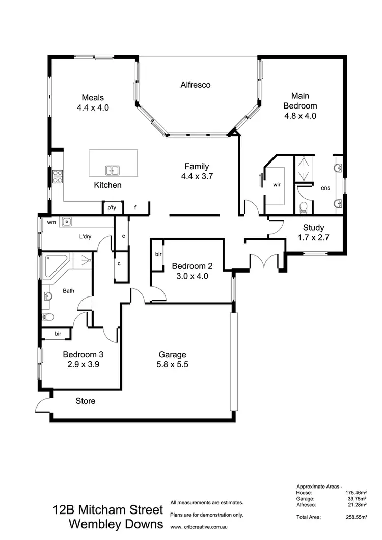 Floorplan of Homely house listing, 12B Mitcham Street, Wembley Downs WA 6019