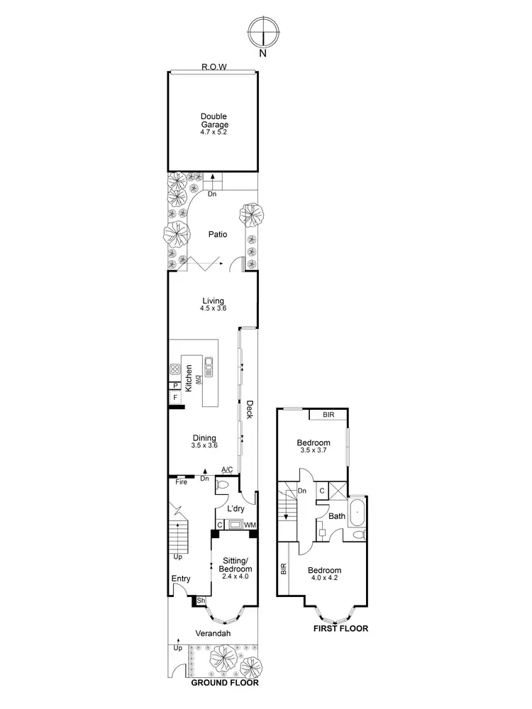 Floorplan of Homely house listing, 75C Bloomfield Road, Ascot Vale VIC 3032