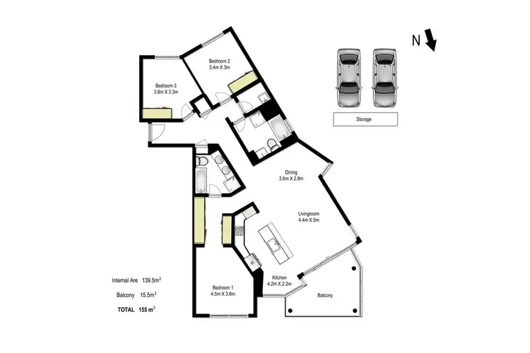 Floorplan of Homely apartment listing, 601/40 Refinery Drive, Pyrmont NSW 2009