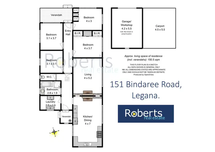 Floorplan of Homely house listing, 151 Bindaree Rd, Legana TAS 7277