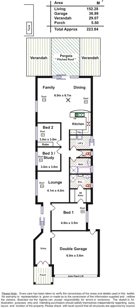 Floorplan of Homely house listing, 132a Collins Street, Clearview SA 5085