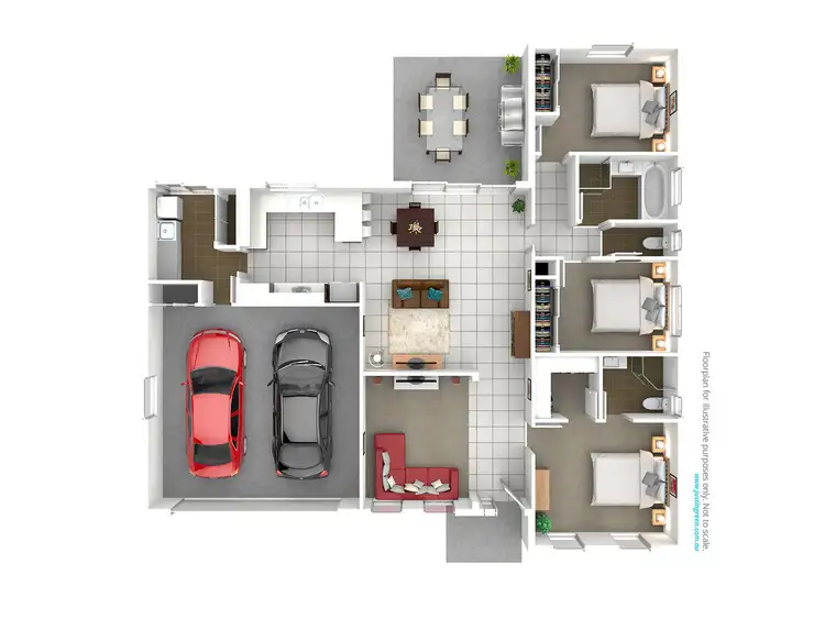Floorplan of Homely unit listing, 3/2-3 Larra Place, Bourkelands NSW 2650