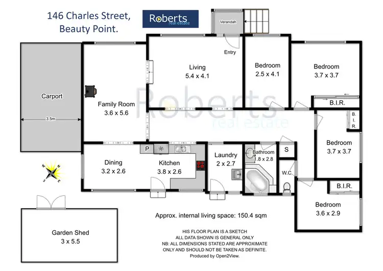 Floorplan of Homely house listing, 146 Charles Street, Beauty Point TAS 7270