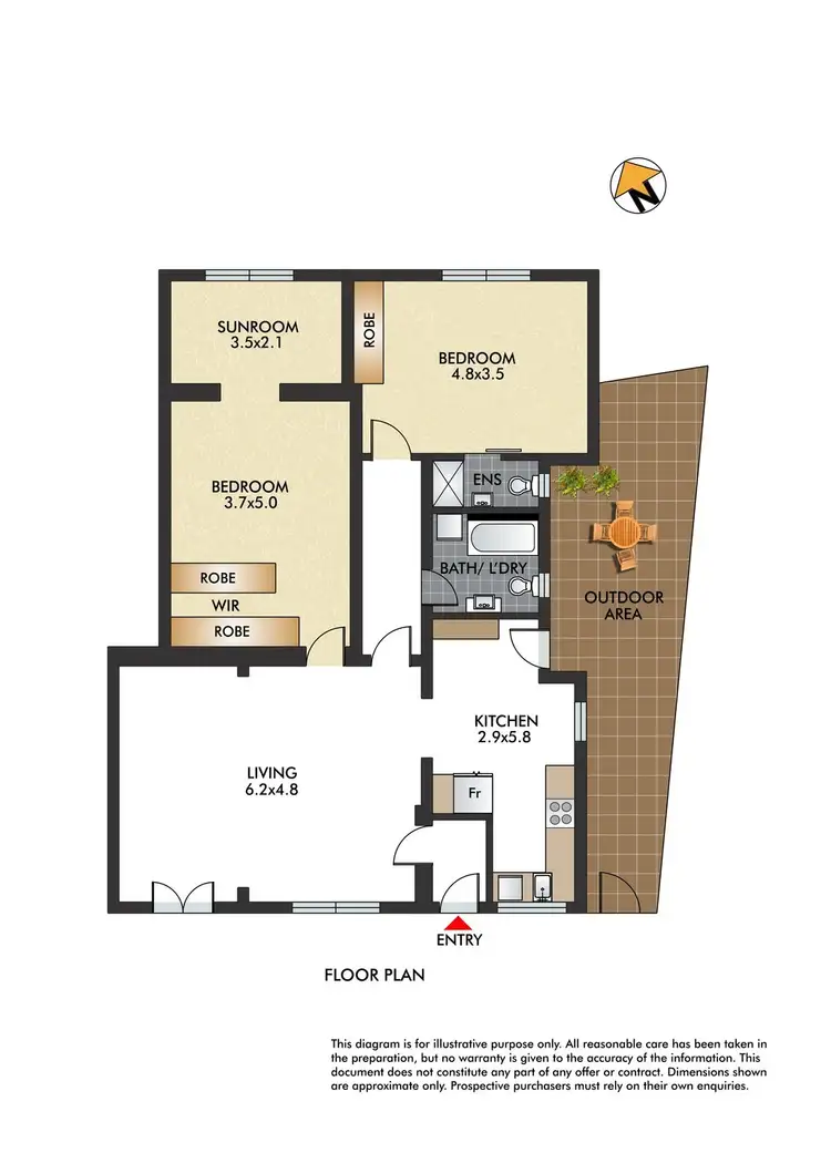 Floorplan of Homely apartment listing, 2/73 Birriga Road, Bellevue Hill NSW 2023