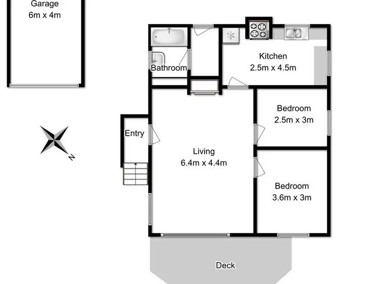 Floorplan of Homely house listing, 13 Batchelor Street, White Beach TAS 7184