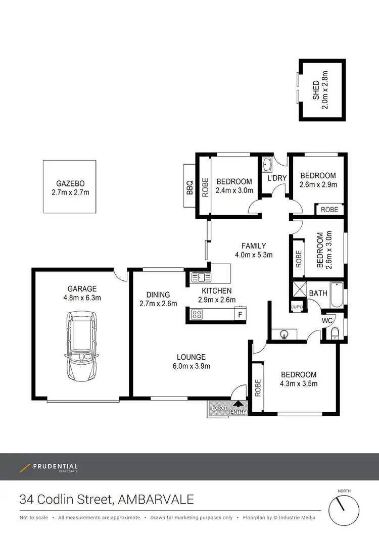 Floorplan of Homely house listing, 34 Codlin Street, Ambarvale NSW 2560