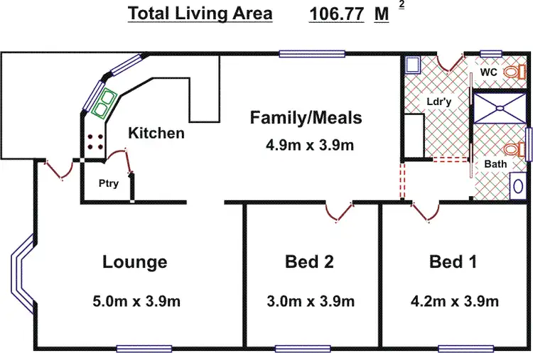 Floorplan of Homely house listing, Site 295 Correa Street, Hillier SA 5116