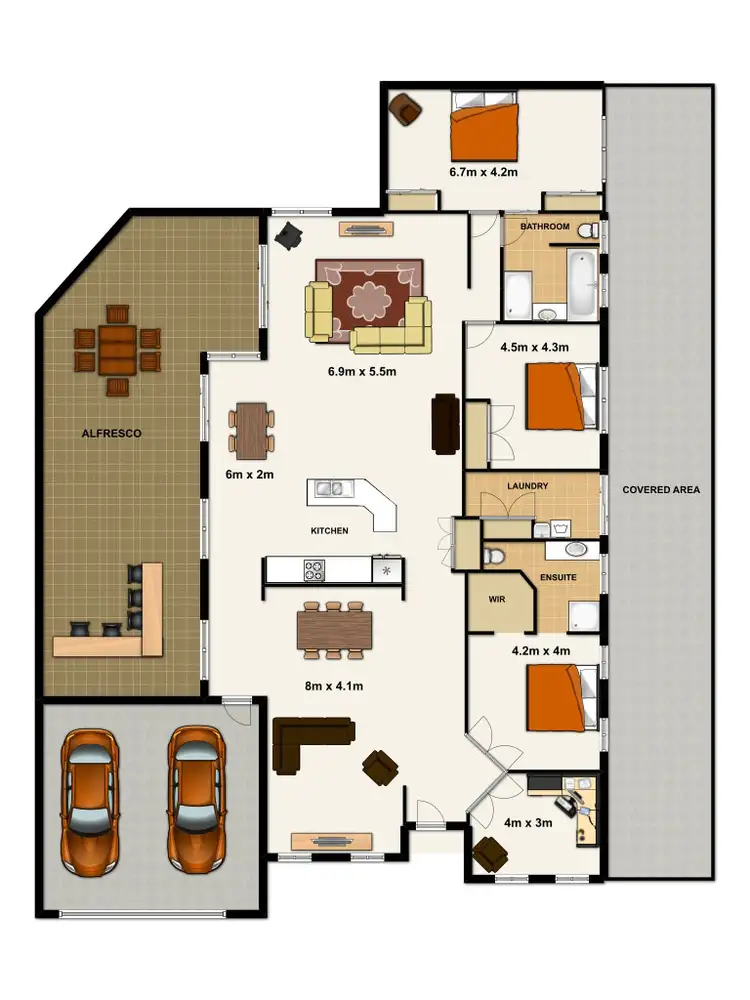 Floorplan of Homely house listing, 66 Bellbird Dr, Greenbank QLD 4124