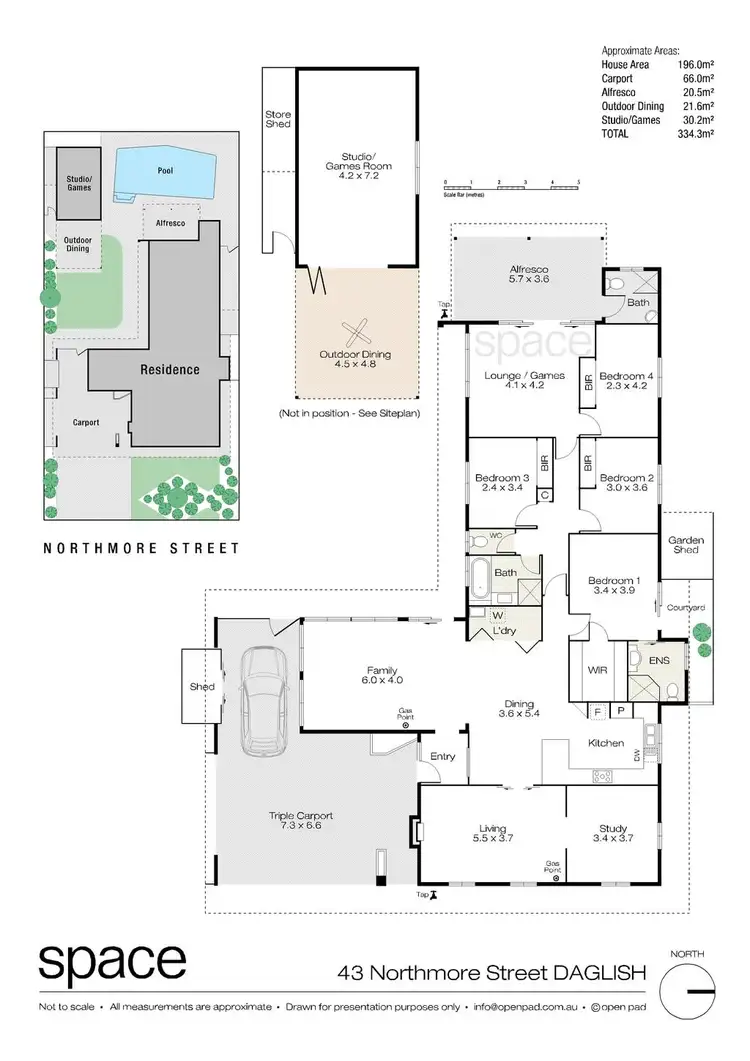 Floorplan of Homely house listing, 43 Northmore Street, Daglish WA 6008