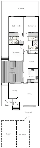 Floorplan of Homely house listing, 20 Enright Crescent, Florey ACT 2615