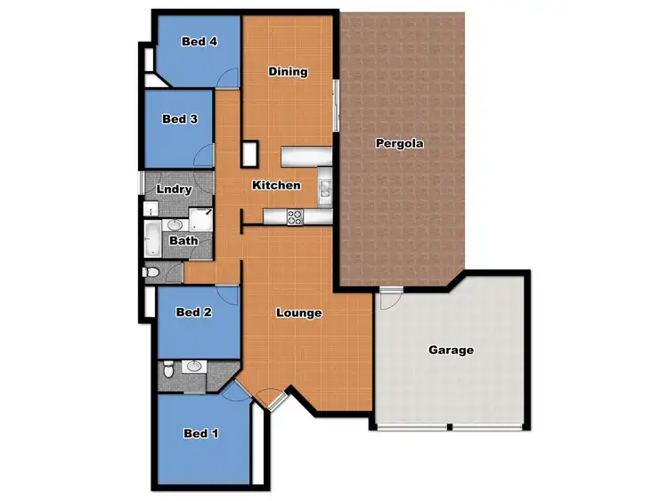 Floorplan of Homely house listing, 15 Catchpole Close, Dubbo NSW 2830